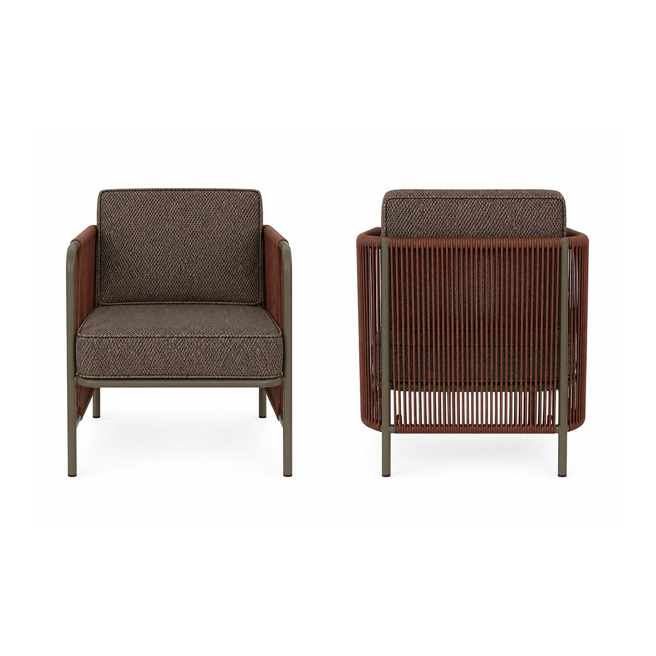 BUD CORD LOUNGE CHAIR